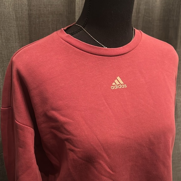 Red Pink ADIDAS Crew Neck - Picture 2 of 4